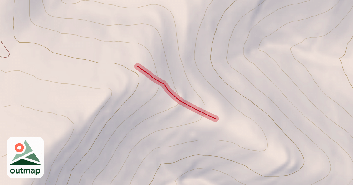 Map of Flintstone Advanced Option 3 Trail