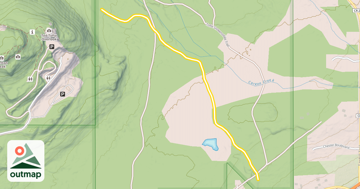 Map of Tofte Trail