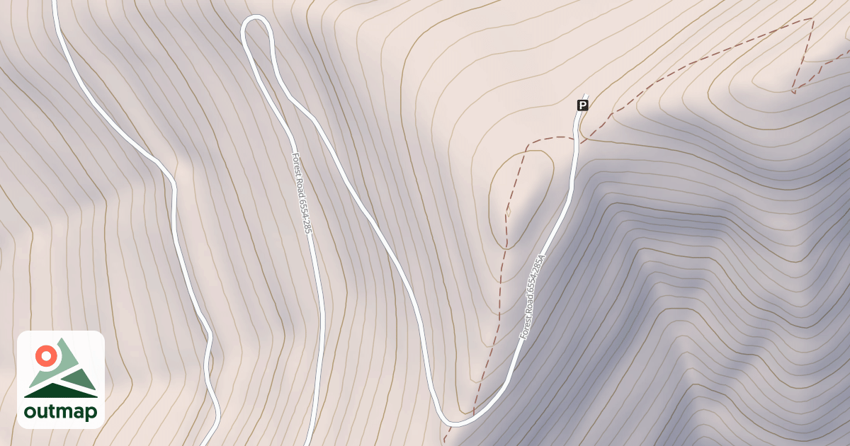 Map of 285-A EVERGREEN MTN