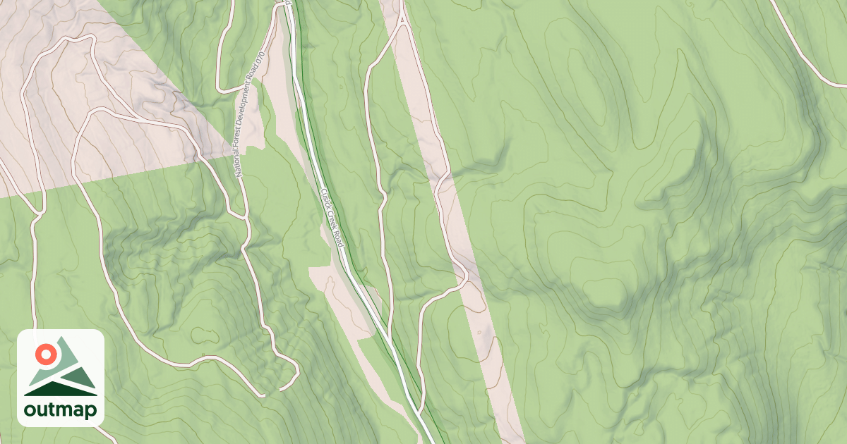 Map of CUSICK CREEK