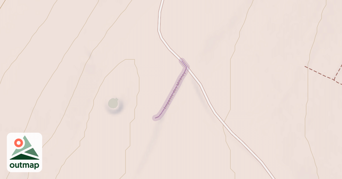 Map of Impasse des Milanes