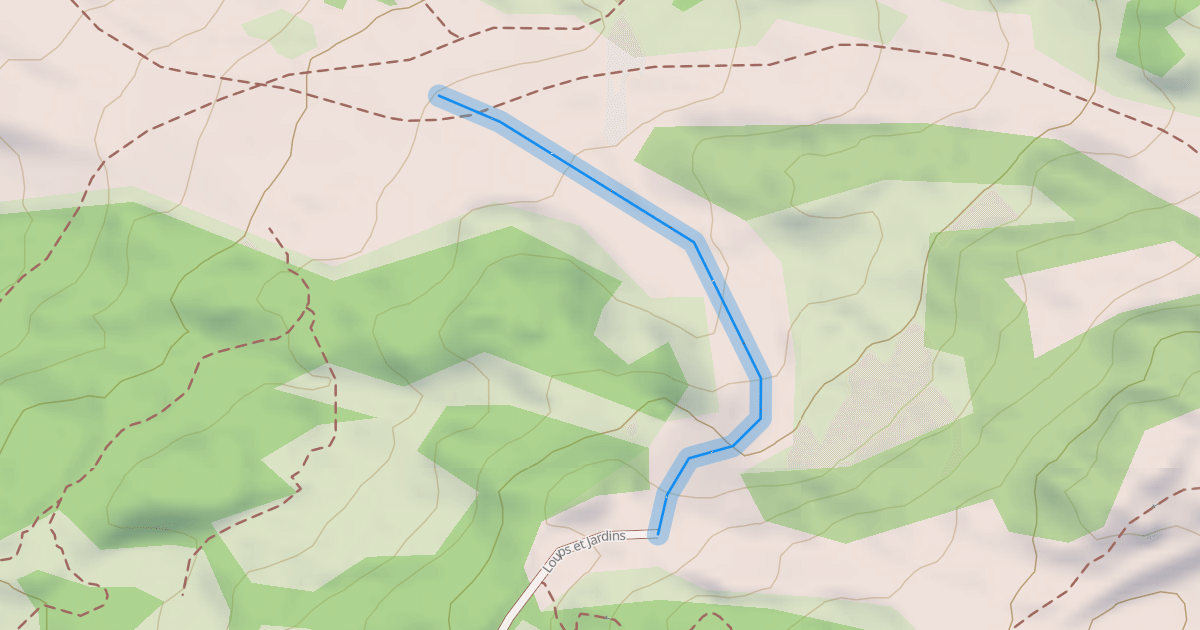 Map preview of Variante Loups et Jardins