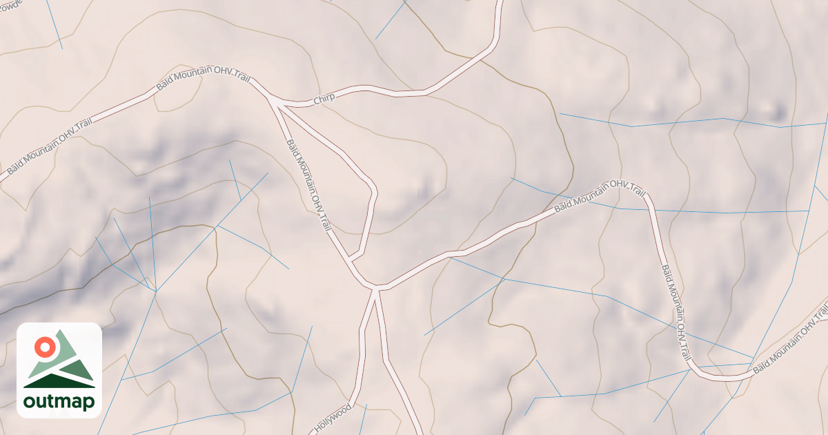 Map of Bald Mountain T12