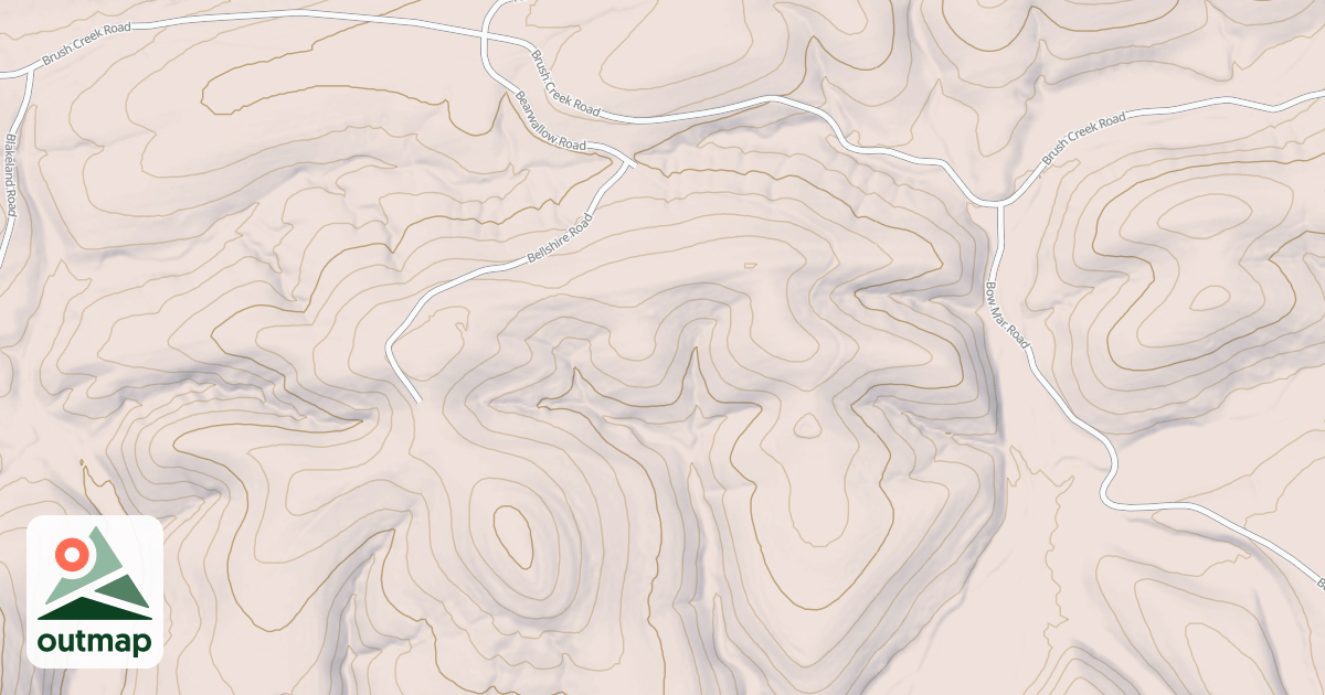 Map of SOUTH HART RIDGE