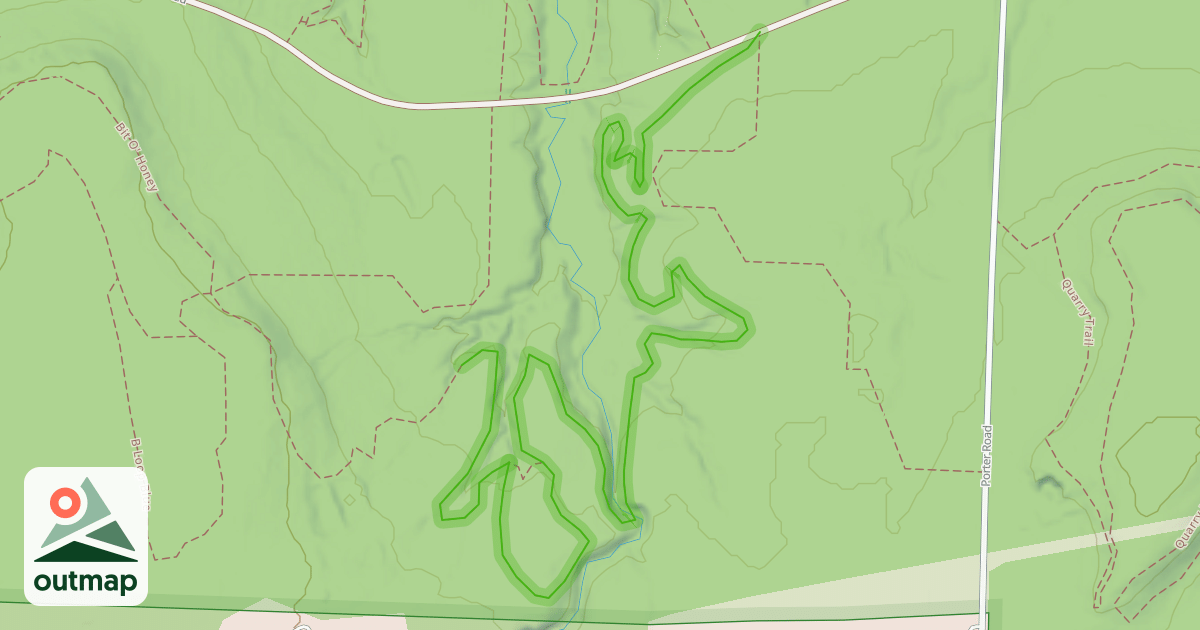 Map of Rock Run Trail