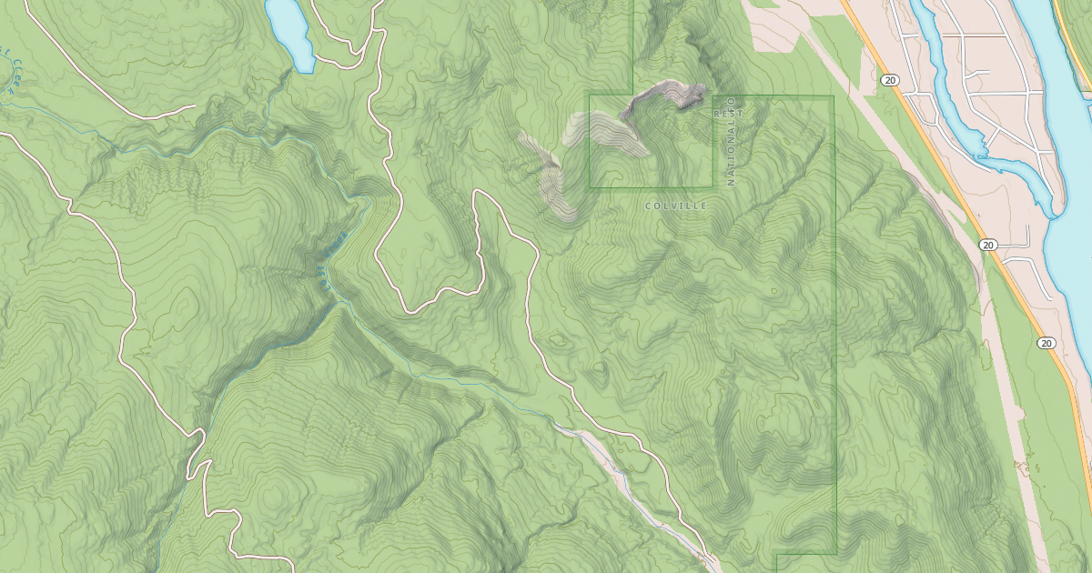Map preview of USFS Motor Vehicle Use Map Roads {7E174E20-2614-40D8-B6E4-FC99EFC4DFF2}