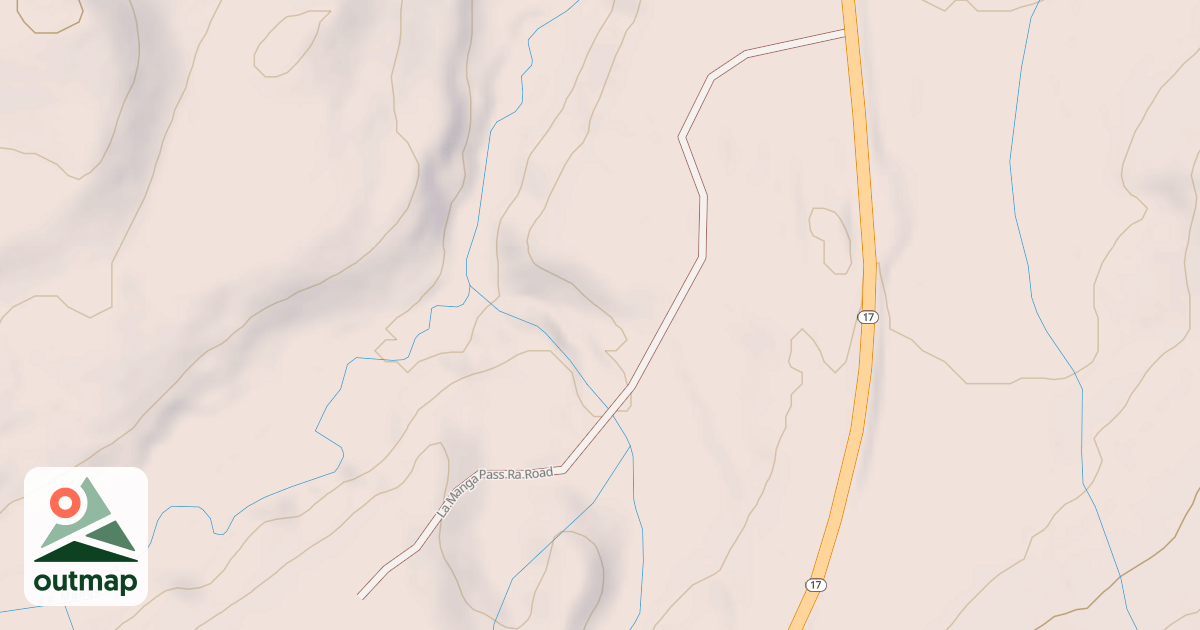 Map of LA MANGA PASS RA