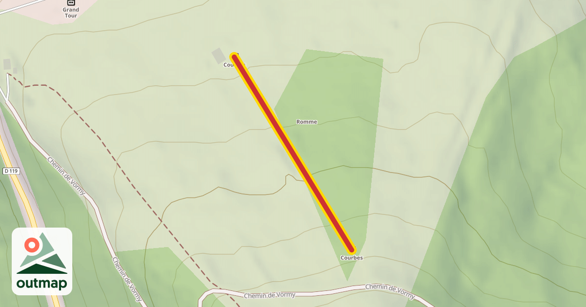 Map of Courbes