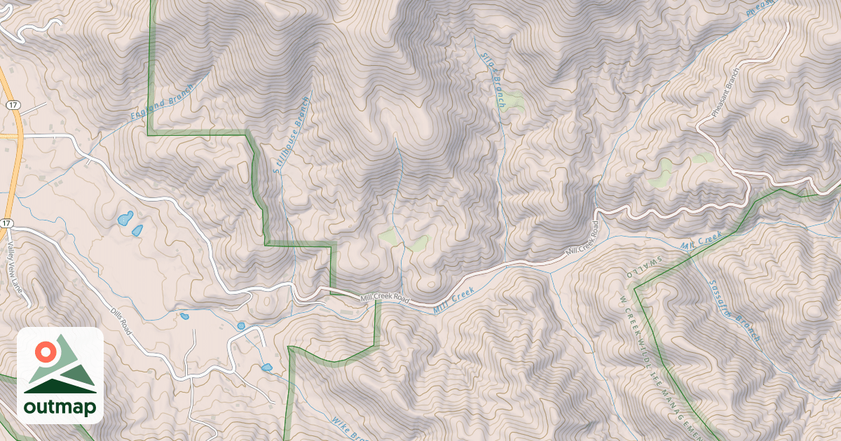 Map of MILL CREEK