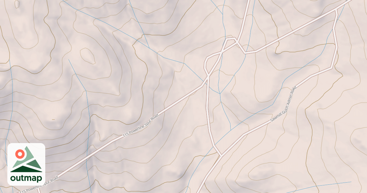 Map of 115 POWERLINE SPUR