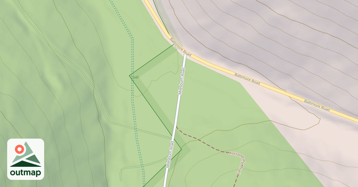Map of Michaux State Forest – Snowmobile Trail System (Northern)
