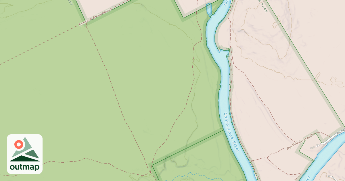Map of Mast Yard Trails