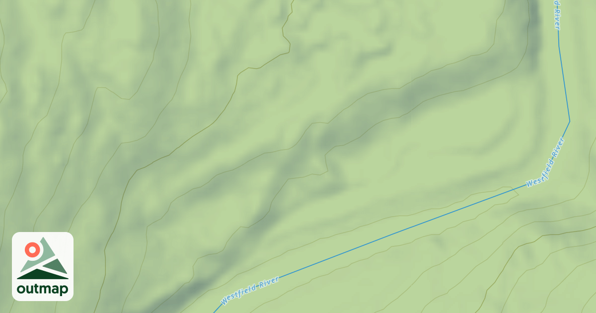 Map of Caulkers Pond Emergency Access Road