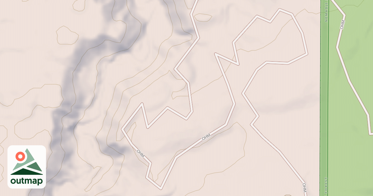 Map of Straight Arrows Trail