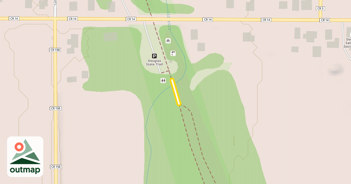 Map of Douglas State Trail
