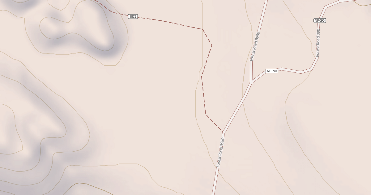 Map preview of USFS National Forest System Roads {0490AD3D-3234-4784-B43A-6C7764774B33}