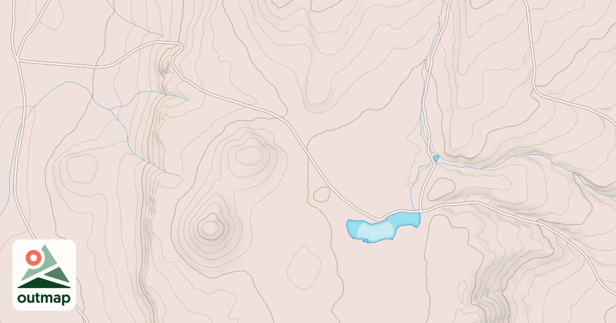 Map of HARVEY LAKE