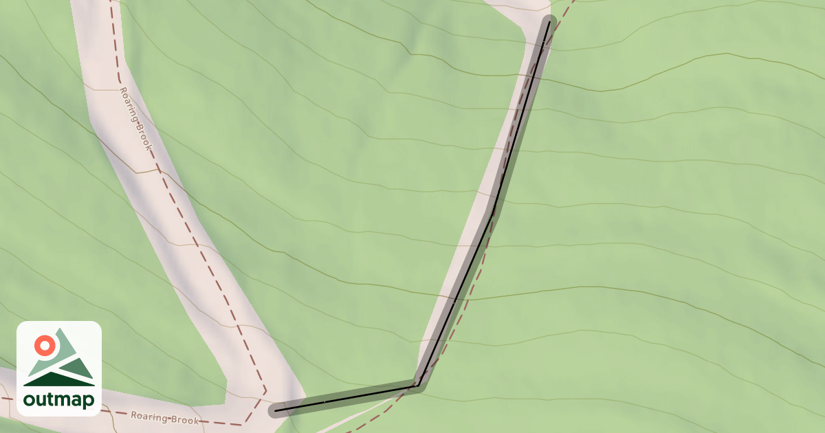 Map of Cathedral Brook