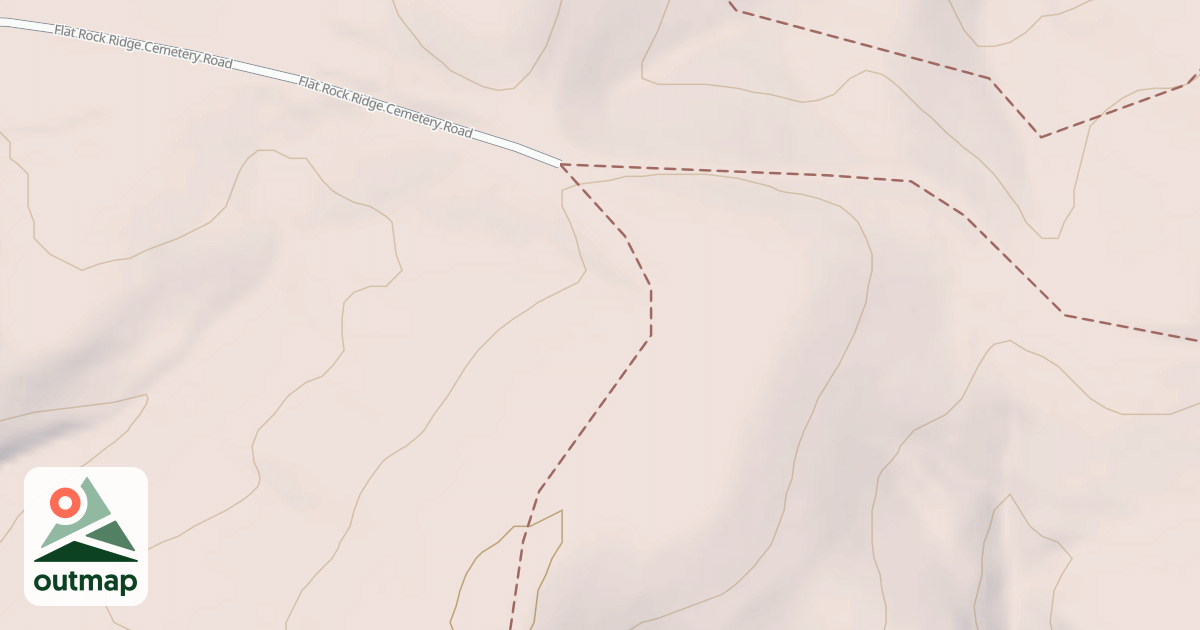 Map of FLAT ROCK RDG CEMETERY RD