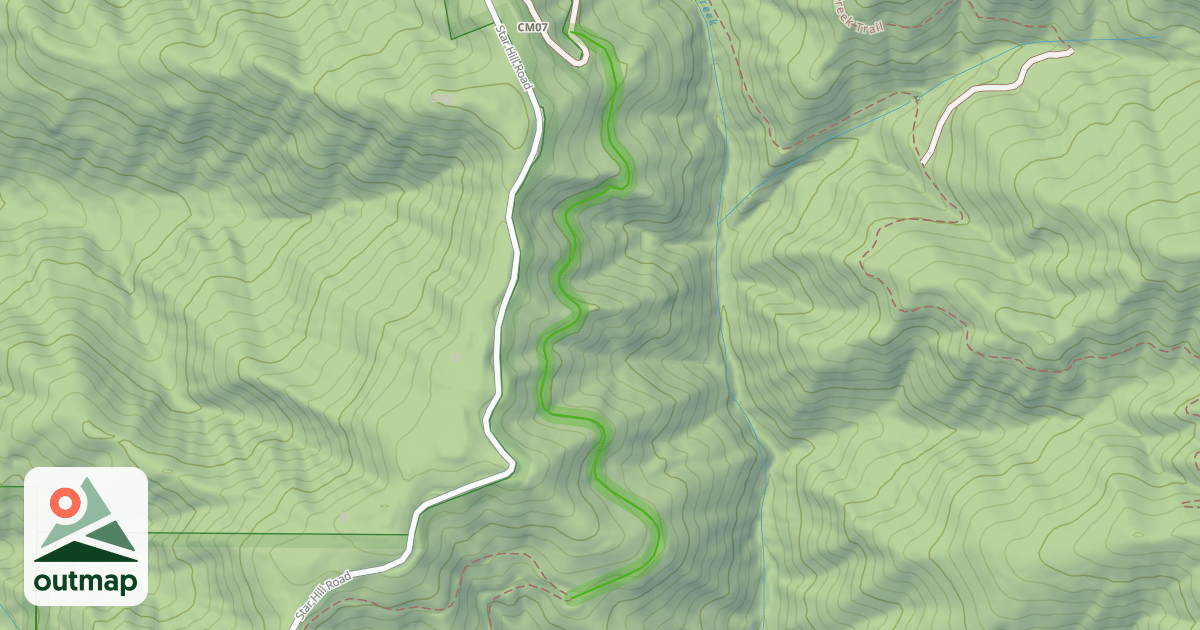 Map of North Leaf Trail