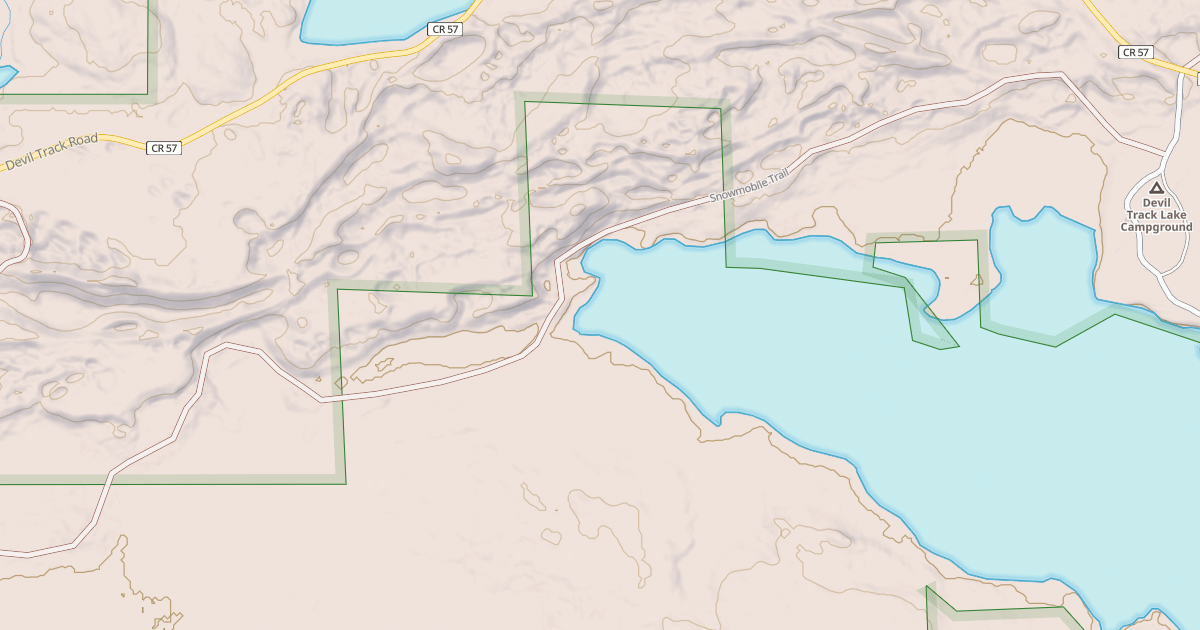 Map preview of EXPRESSWAY SNOWMOBILE ROUTE