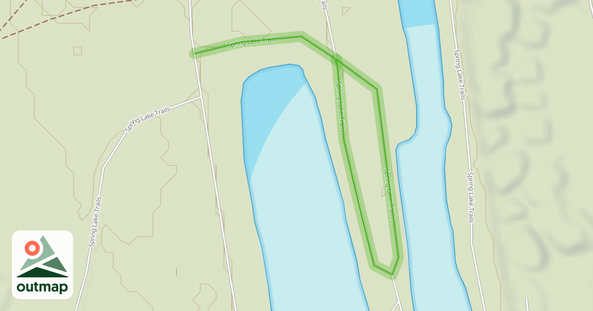 Map of Spring Lake Trails