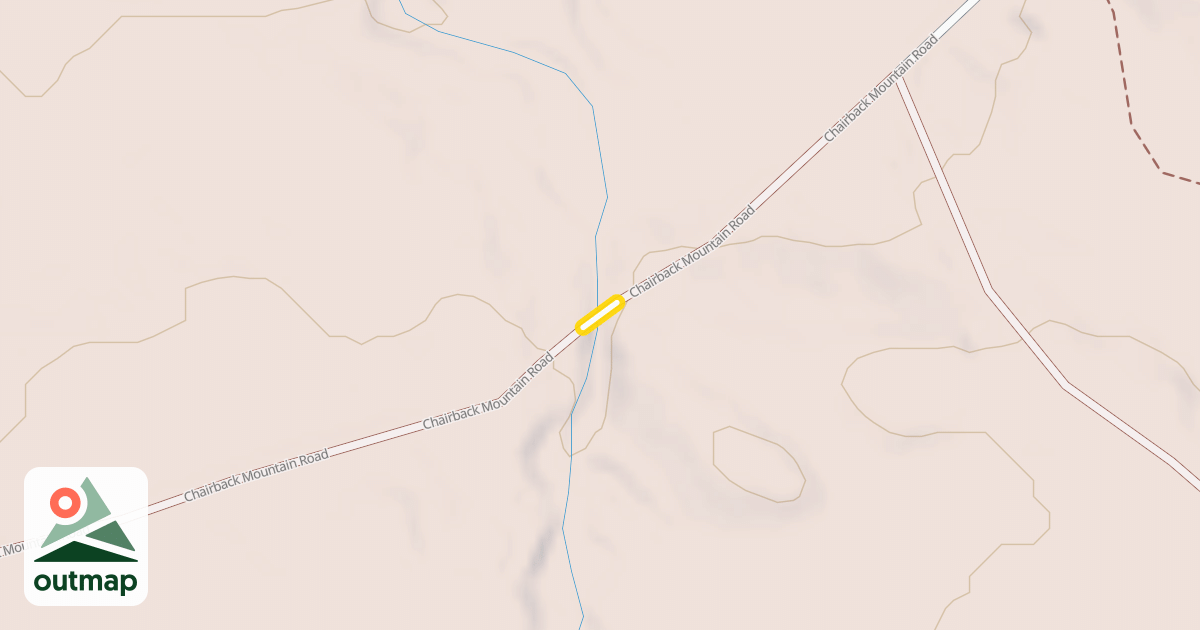Map of Chairback Mountain Road
