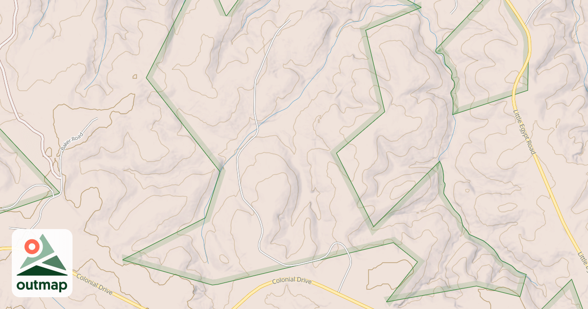Map of HUNTING FORK