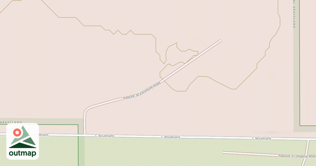 Map of PASTURE 30 EXCLOSURE