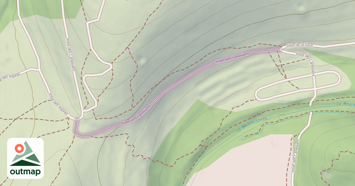 Map of Piste des Canebiers