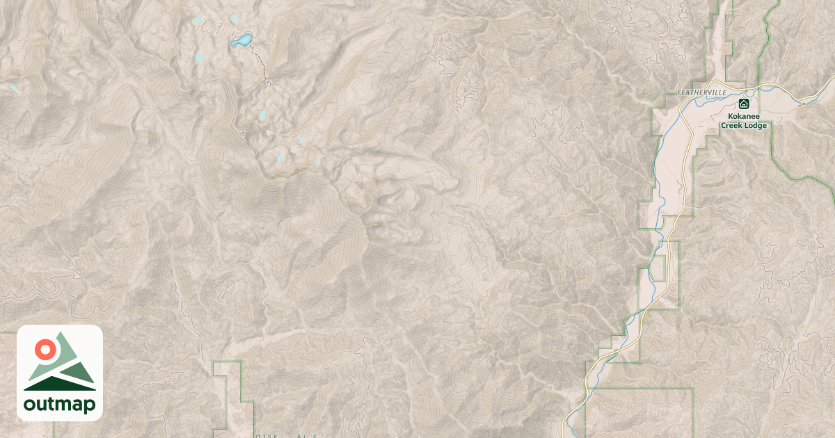 Map of CROSSCUT SOUTH