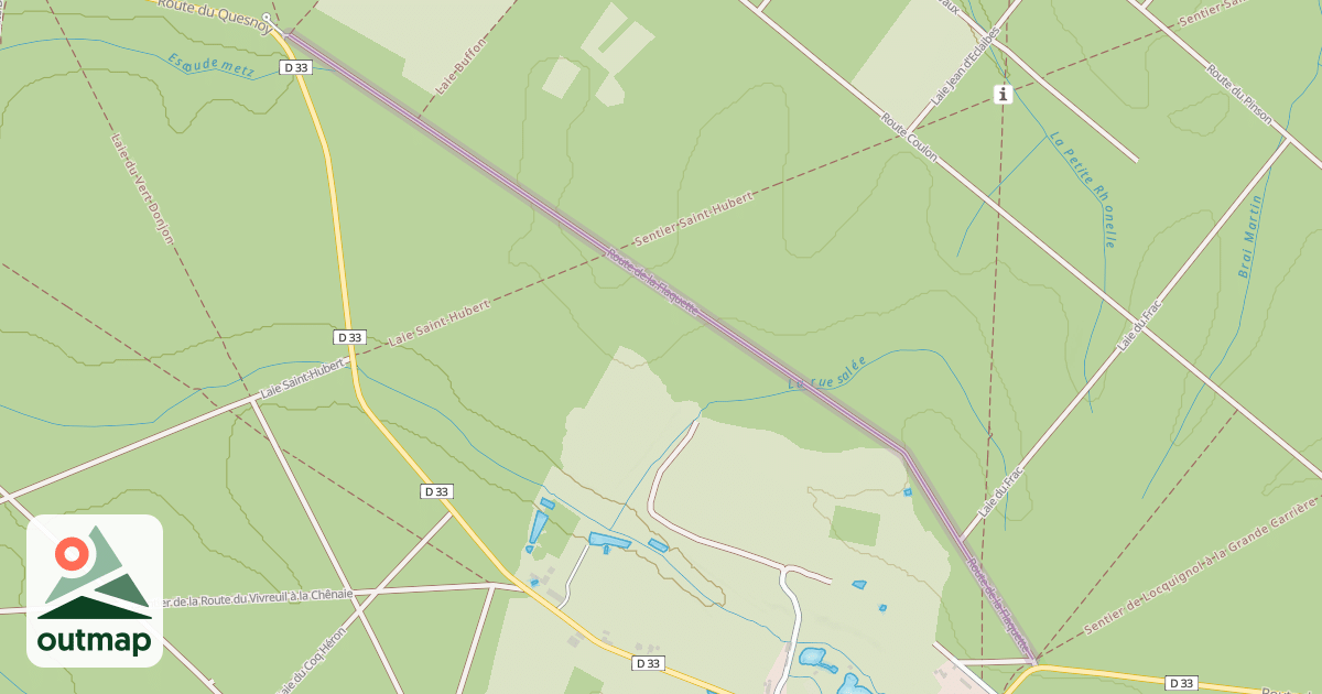 Map of Route de la Flaquette