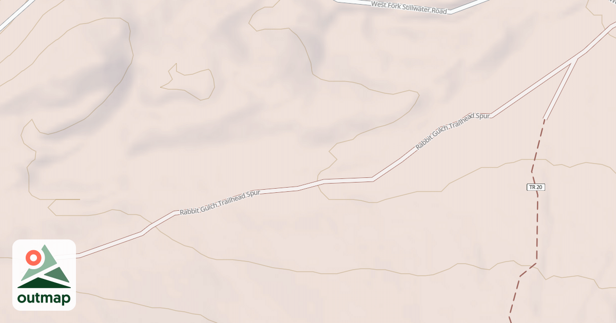 Map of RABBIT GULCH TRAILHEAD SPUR