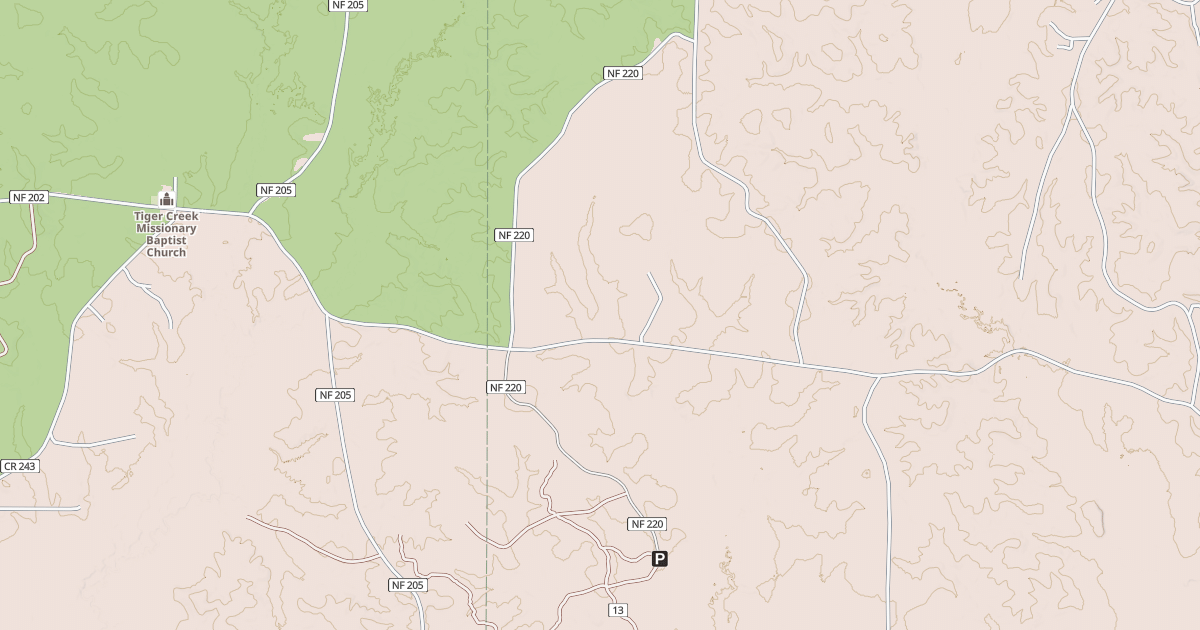 Map preview of USFS Motor Vehicle Use Map Roads {76441D75-8153-4E00-816C-AE806CA72E22}
