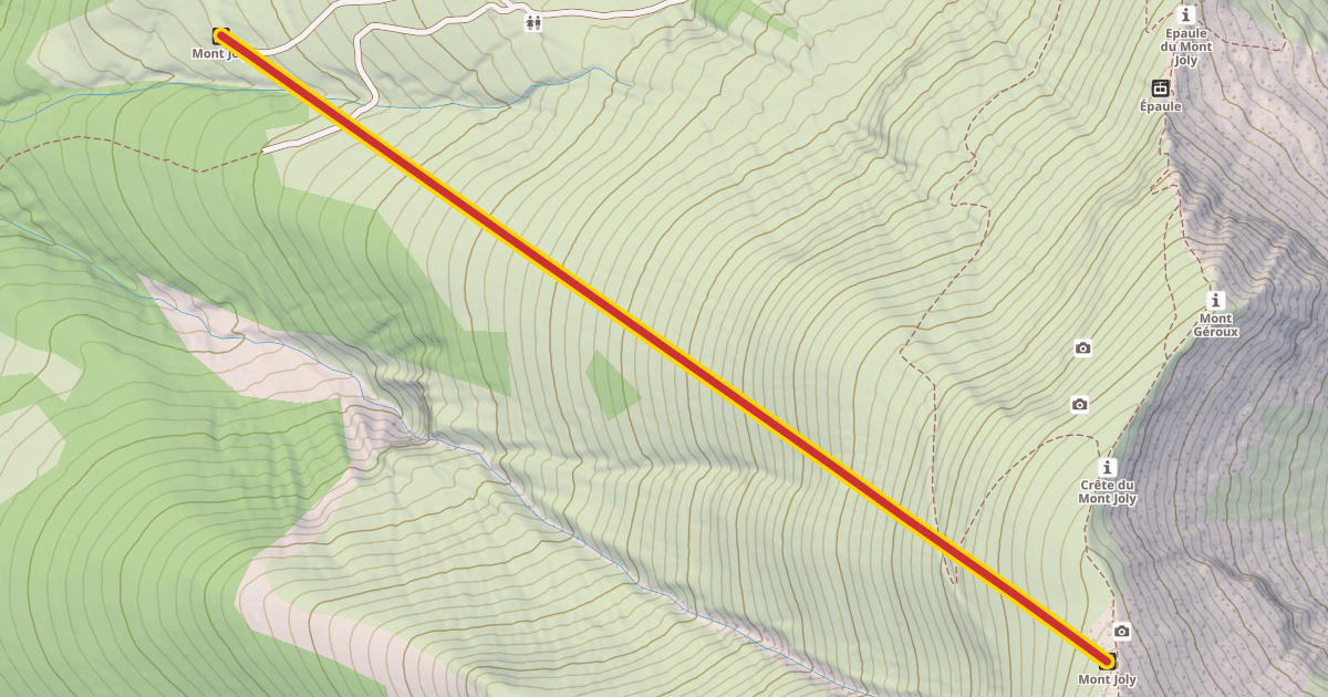 Map preview of Mont Joly