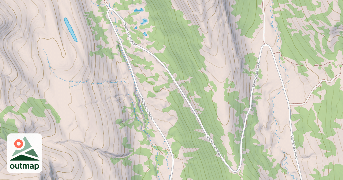 Map of Commissary Ridge