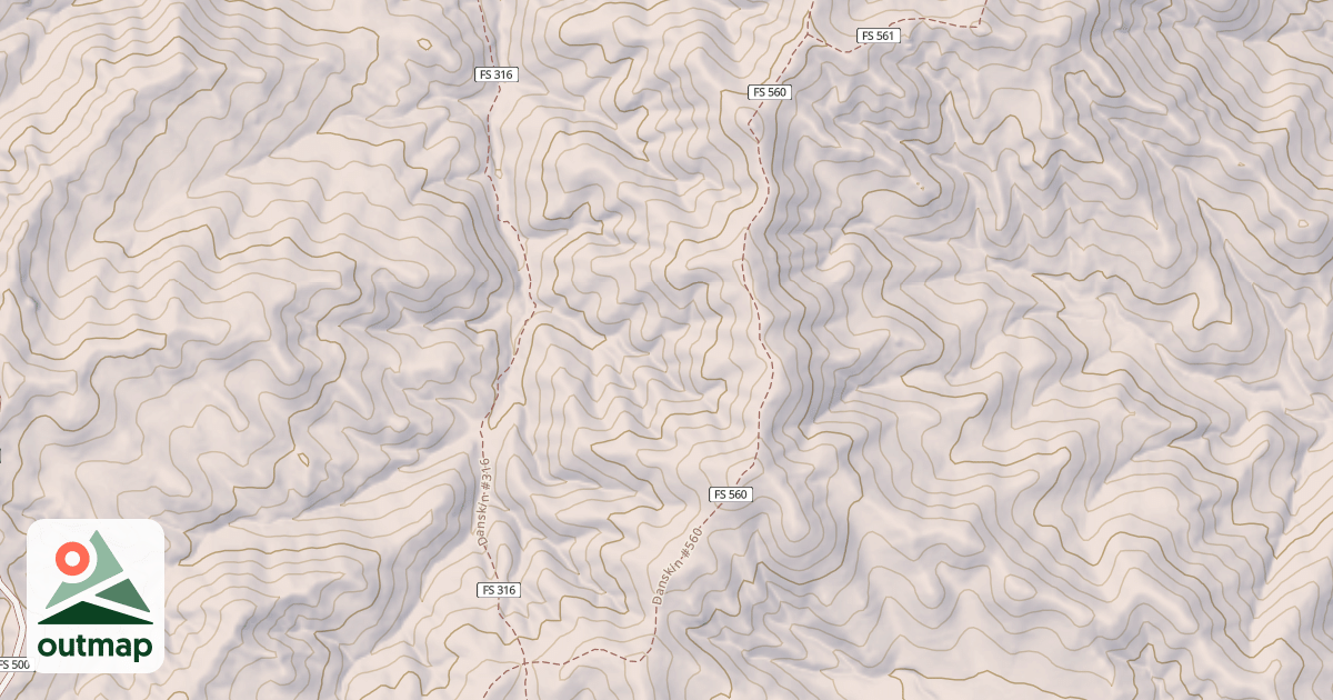 Map of Danskin #560