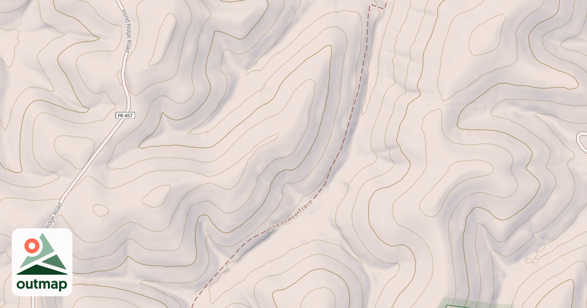 Map of Sheltowee Trace