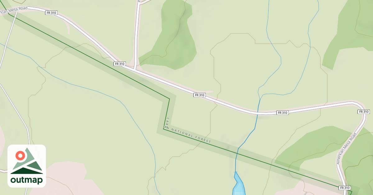 Map of AMERICAN MESA