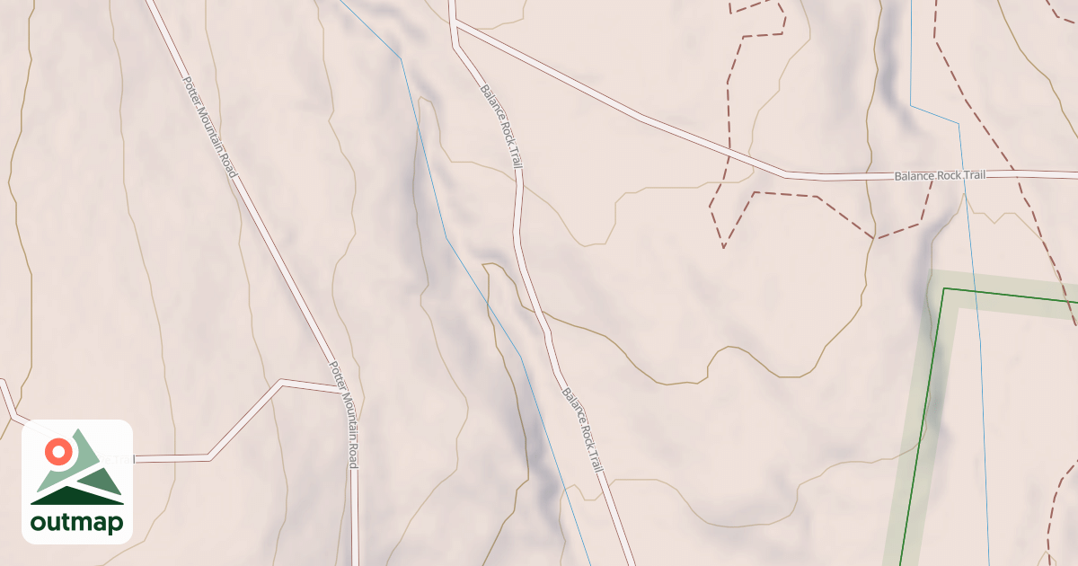 Map of Balance Rock Trail