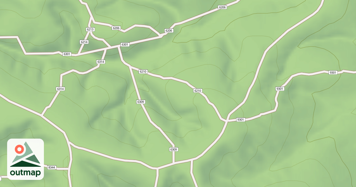 Map of USFS Motor Vehicle Use Map Trails 19512