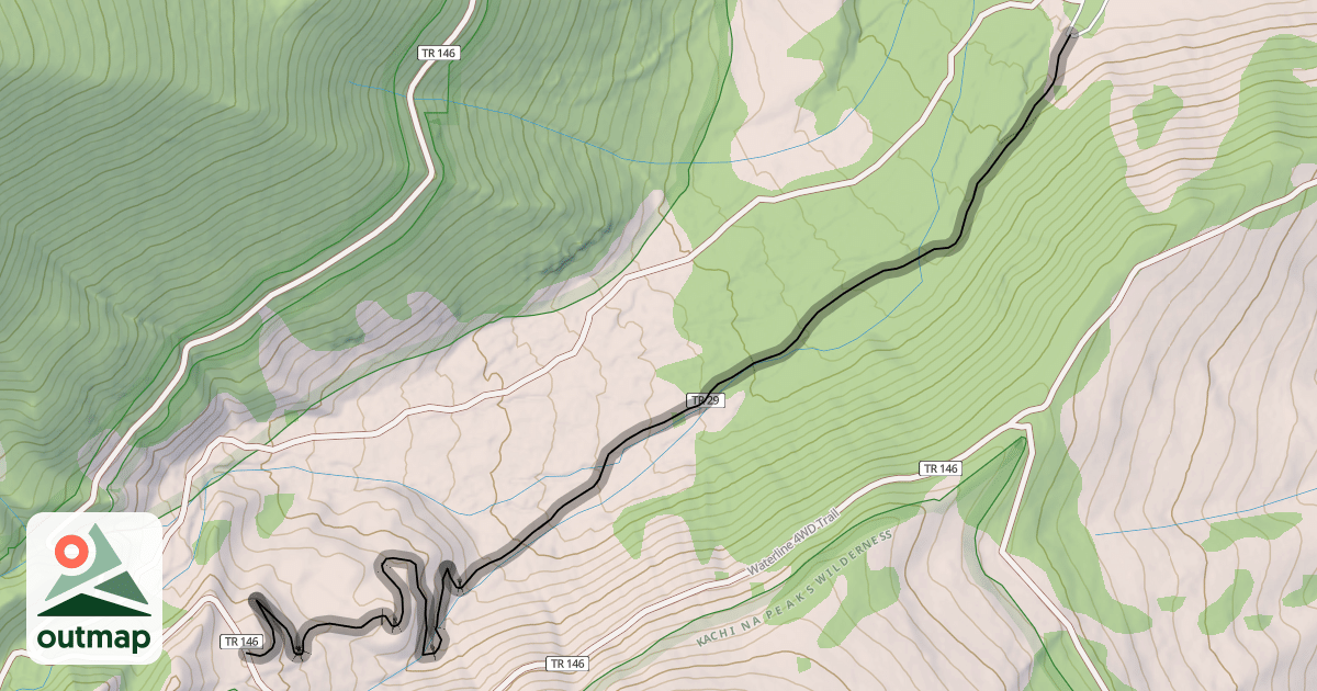 Map of Inner Basin Trail