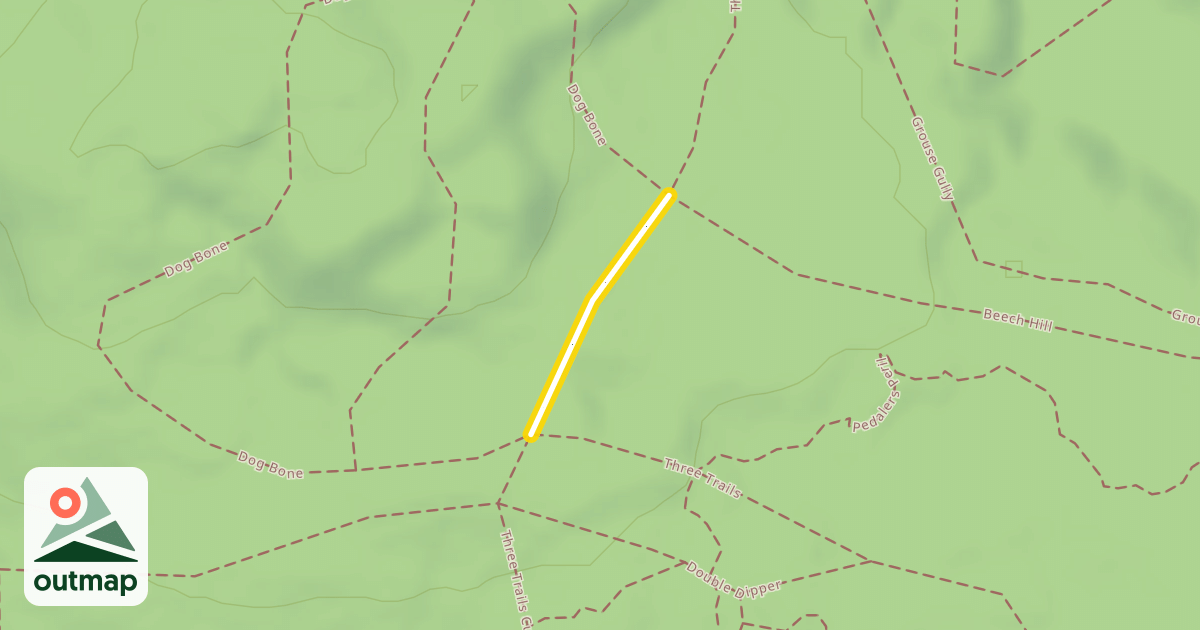 Map of Dog Bone Cutoff