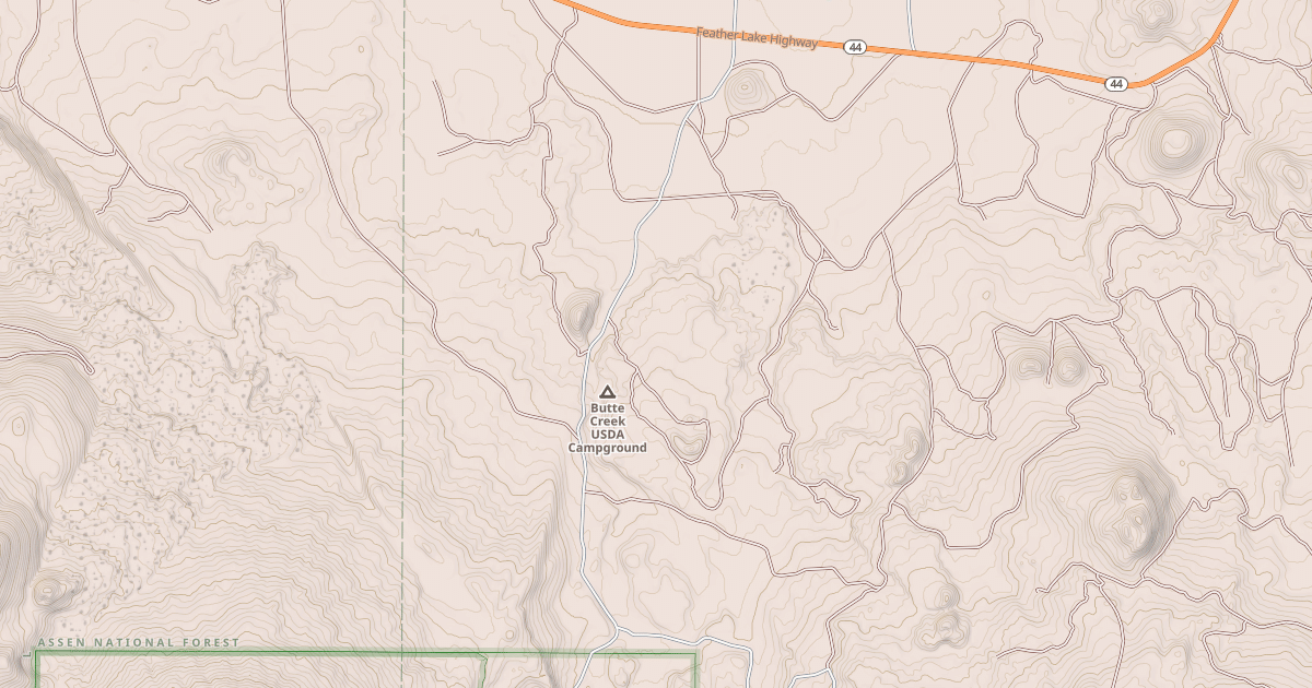 Map preview of BUTTE LAKE