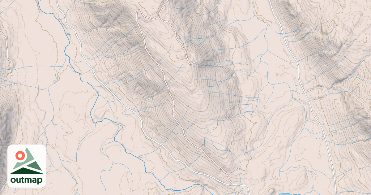 Map of PLATEAU SPUR  2050060 ROAD