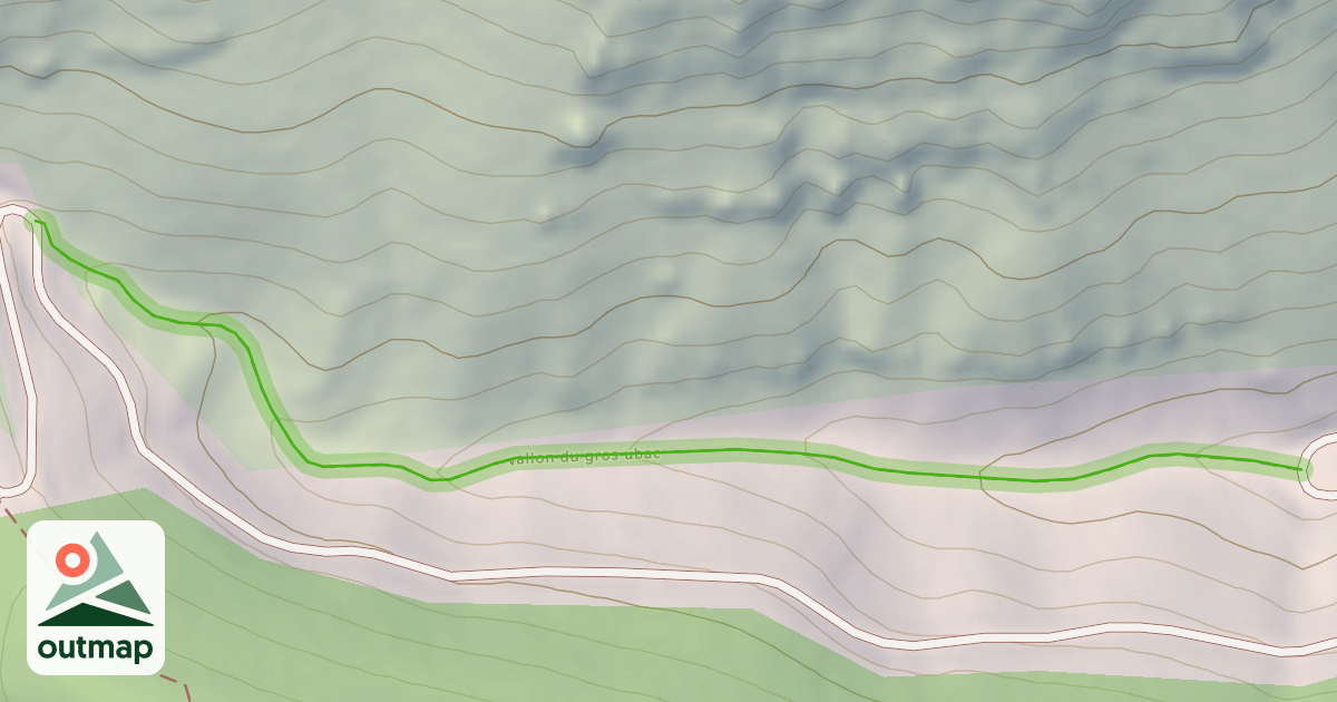 Map of vallon du gros ubac