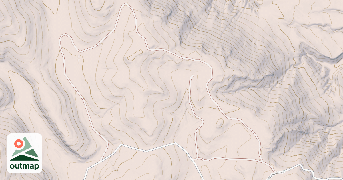 Map of USFS Motor Vehicle Use Map Trails 1154