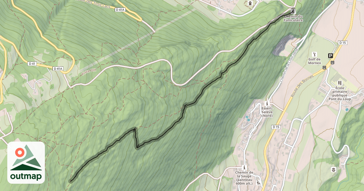 Map of Piste Freeride "La Longue