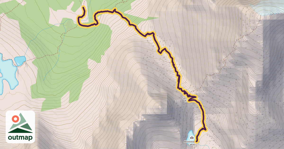 Map of Sentinel Pass Trail