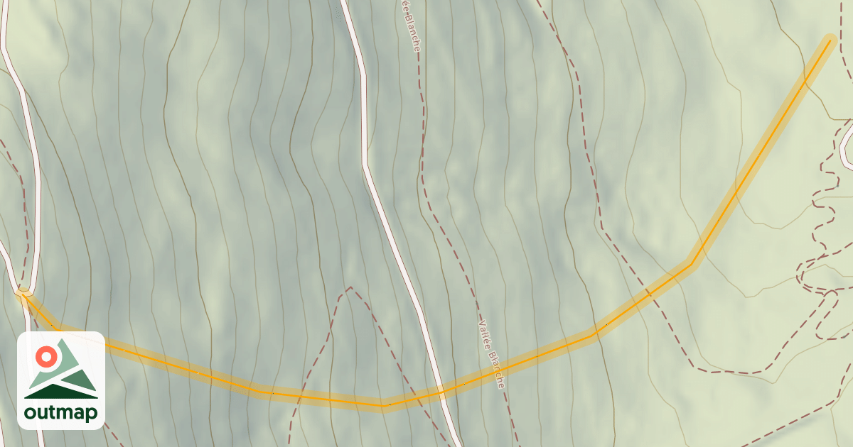 Map of Ancienne piste noire "Vallée Blanche 5"